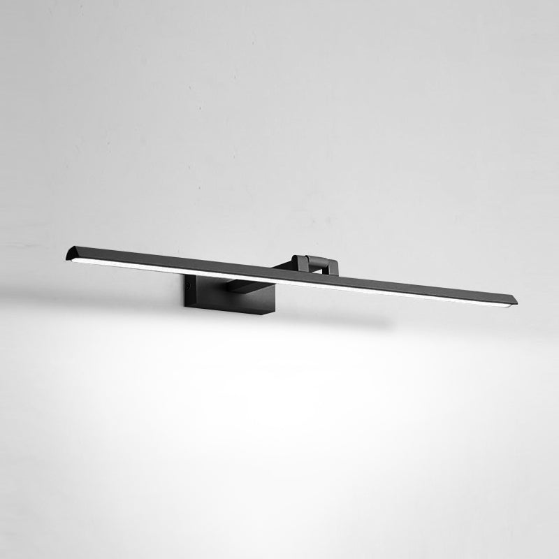 Linear LED Vanity Light Fixtures Modern Minimalist Style Metal Single Vanity Light