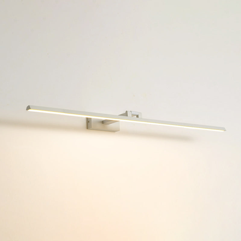 Linear LED Vanity Light Fixtures Modern Minimalist Style Metal Single Vanity Light