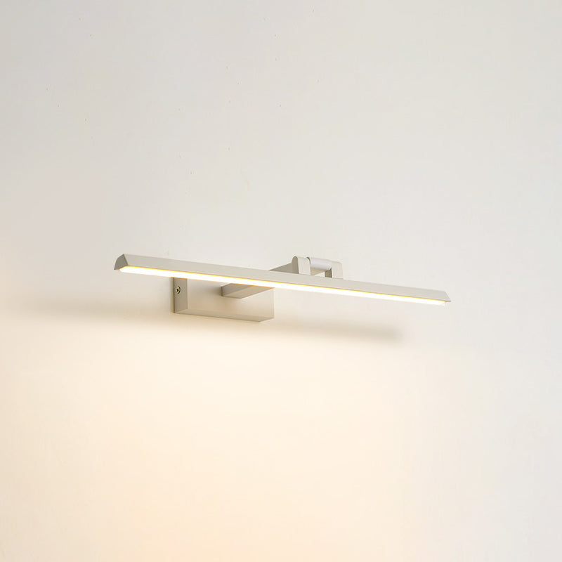Linear LED Vanity Light Fixtures Modern Minimalist Style Metal Single Vanity Light
