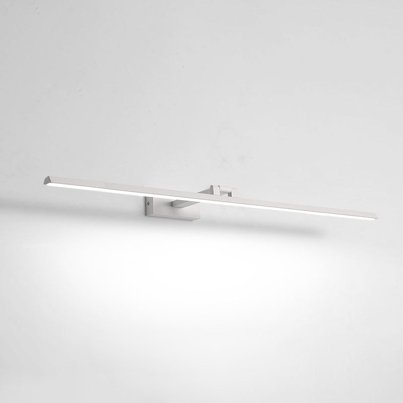 Linear LED Vanity Light Fixtures Modern Minimalist Style Metal Single Vanity Light
