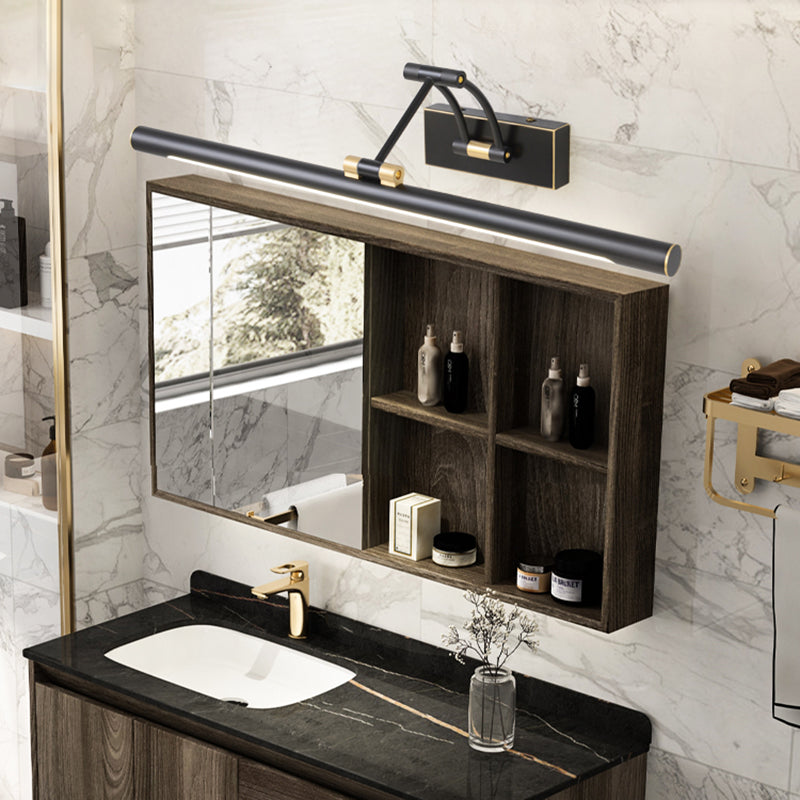 Armed Vanity Wall Light Fixtures Modern Luxury Style Copper Single Vanity Light