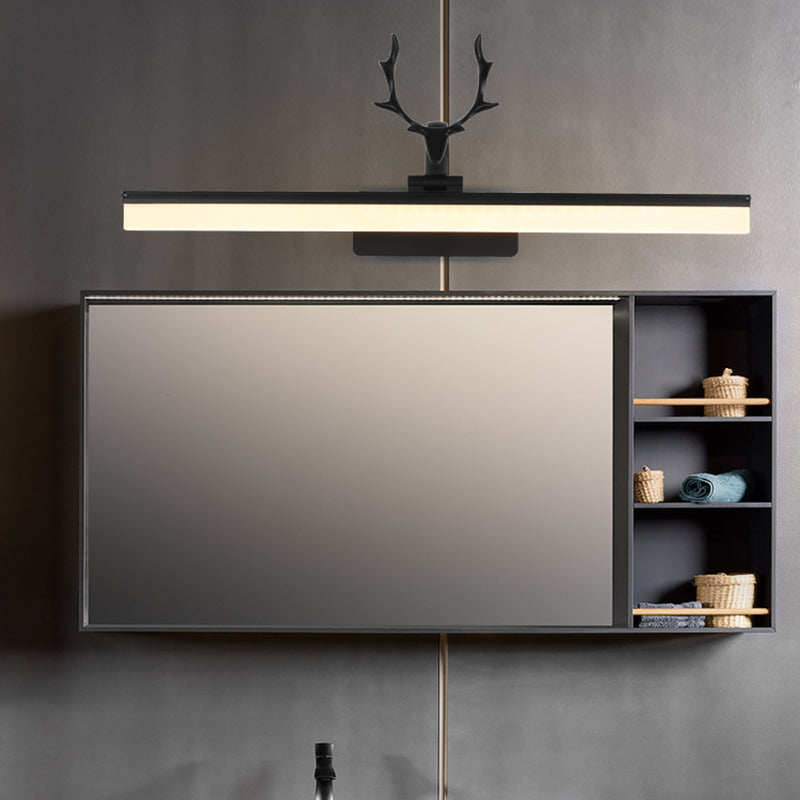 Luce nordica in stile stravagante rettangolare vanity wall light metal vanity light