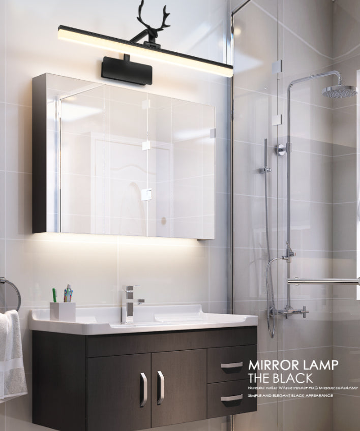 Luce nordica in stile stravagante rettangolare vanity wall light metal vanity light