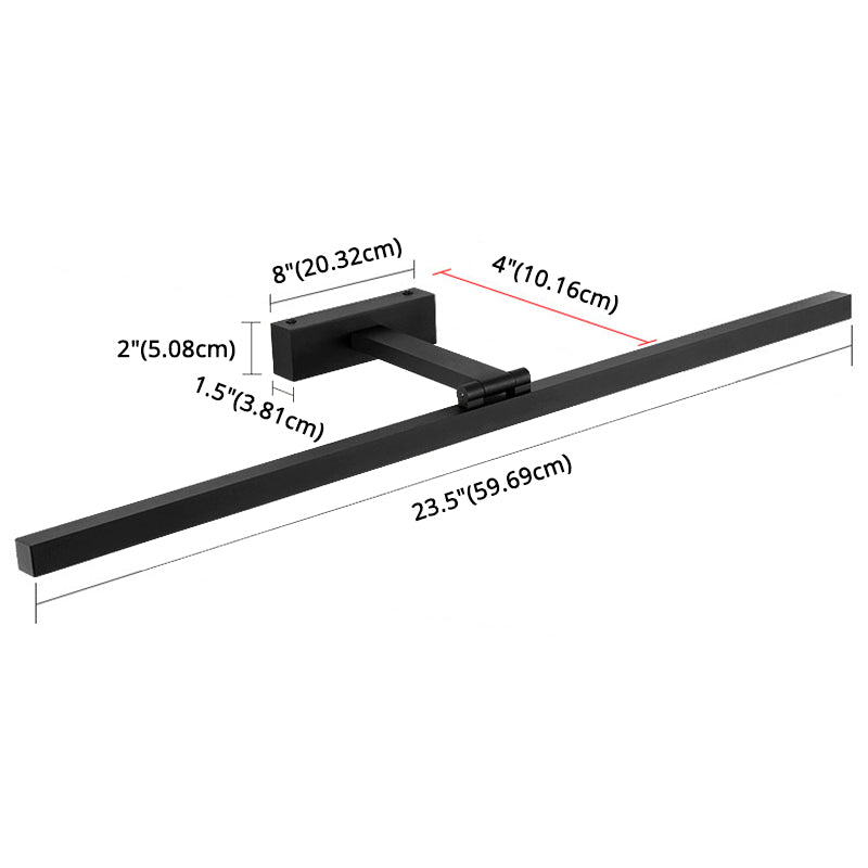 Luminaires muraux de vanité rectangulaire