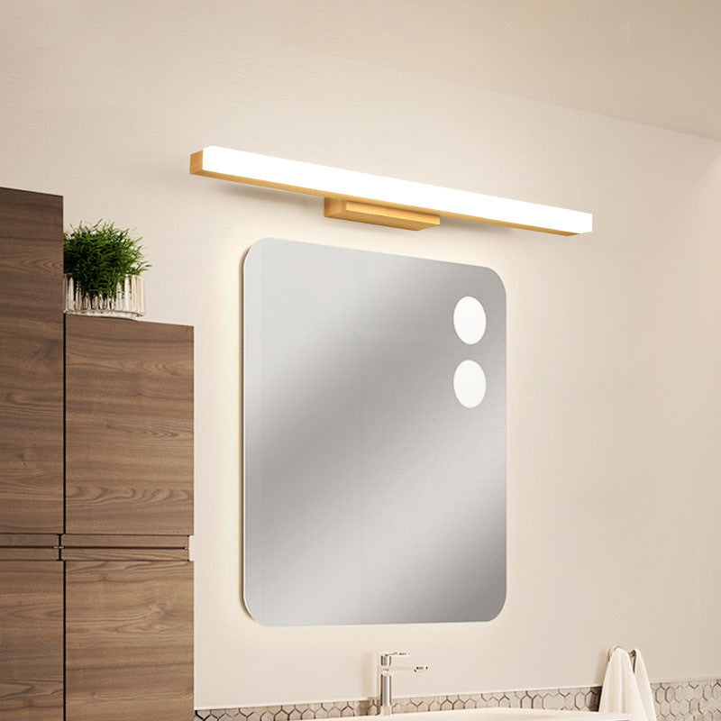 Luce da parete di vanità rettangolare Nordic Minimalist Minimalist Wood Vanity Light