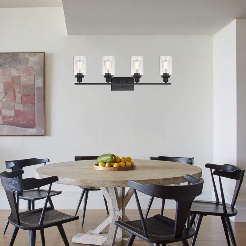 Lampade a parete di vanità cilindriche Light retro Vanity Light di vetro industriale