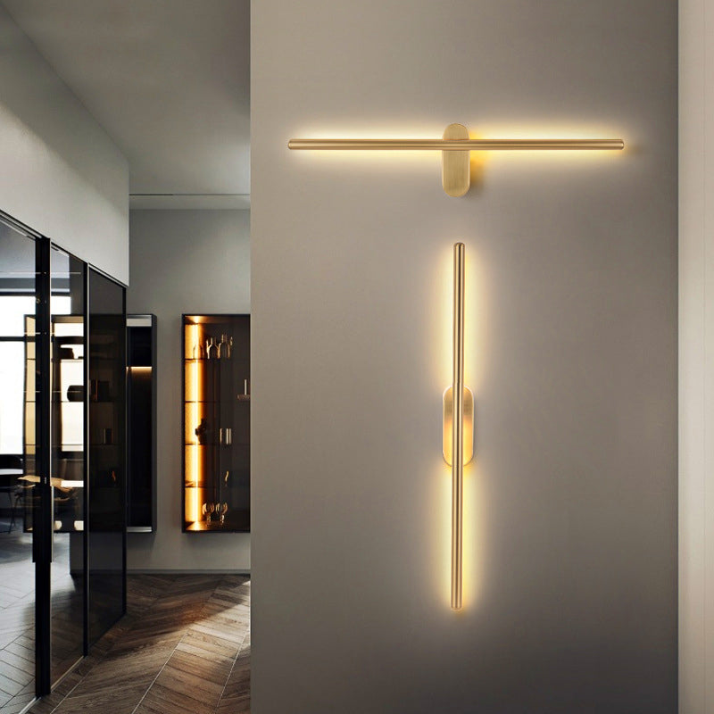 Lineaire strip wandverlichting moderne metalen wandbevestiging lamp voor slaapkamer woonkamer
