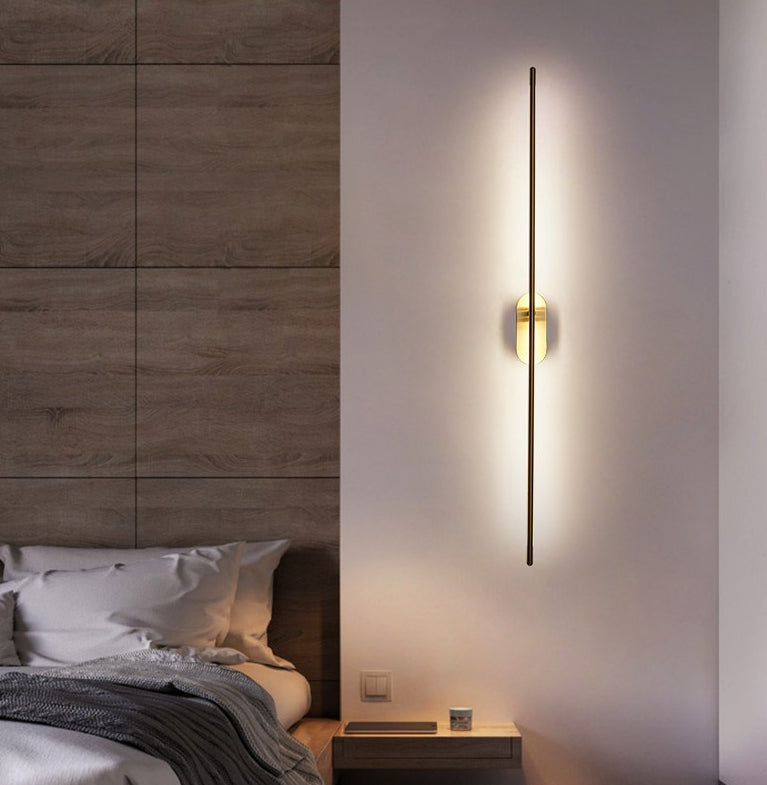 Lineaire strip wandverlichting moderne metalen wandbevestiging lamp voor slaapkamer woonkamer