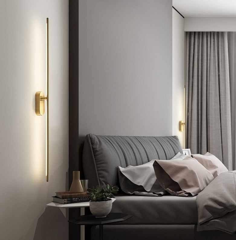 Lineaire strip wandverlichting moderne metalen wandbevestiging lamp voor slaapkamer woonkamer