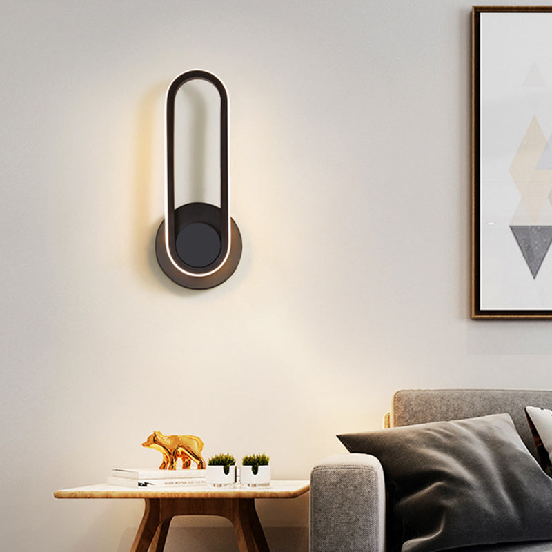 Lámparas de pared de la cama de metal LED modernas modernas regulares con cabeza giratoria