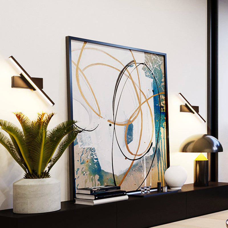 Lámparas de pared de la cama de metal LED modernas modernas regulares con cabeza giratoria