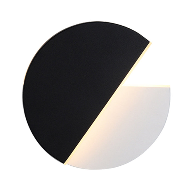 Nordic Rotatable Wall Lamp LED Acrylic Indoor Wall Light Fixtures in Round Disc Shape