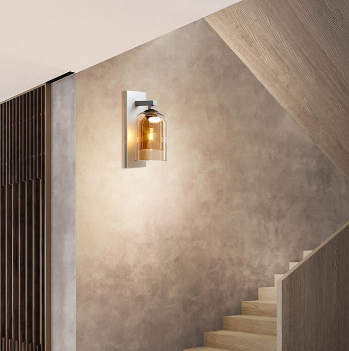Exquisite Creative Wall Light Sconce Inner Glass Shade Wall Mount Light for Corridor Bedroom