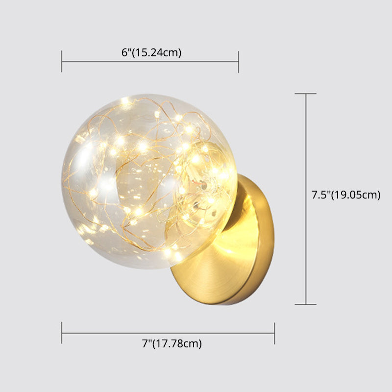 1 luminaire mural en verre léger luminaire créatif étoile