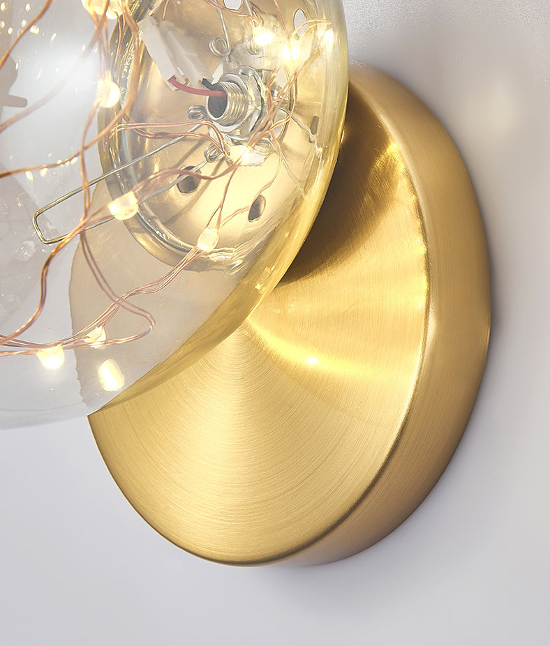 1 luminaire mural en verre léger luminaire créatif étoile