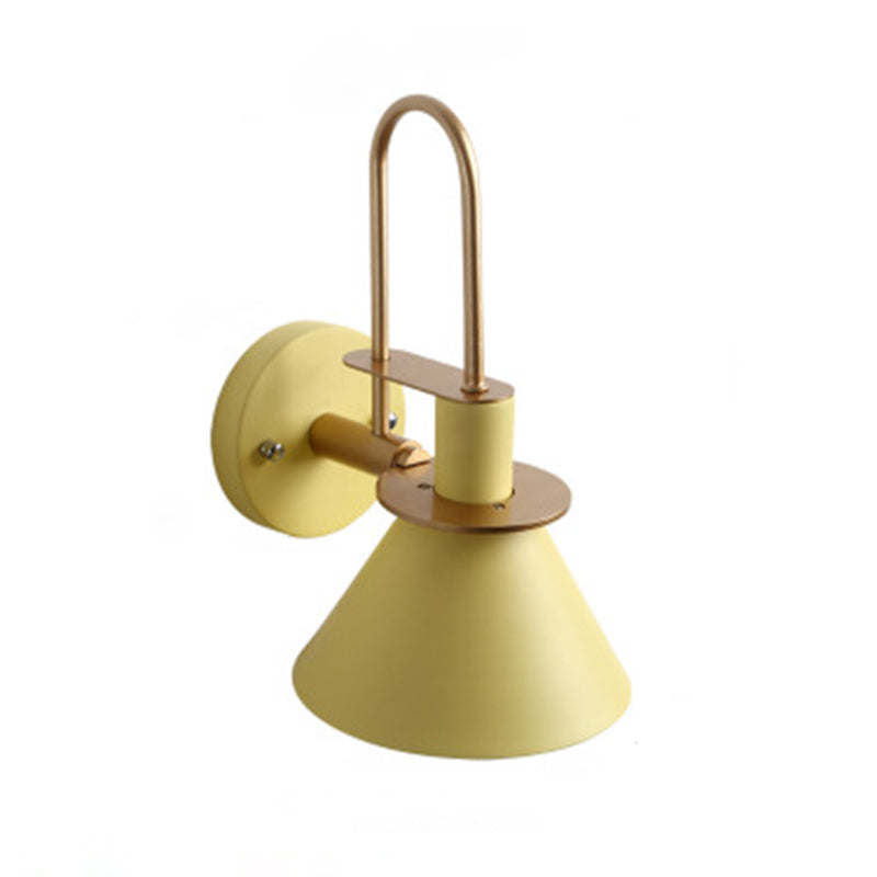 Macaroon -stijl wandbevestiging verlichtingsarmatuur metalen kleurrijk sconce licht voor hotel slaapkamer