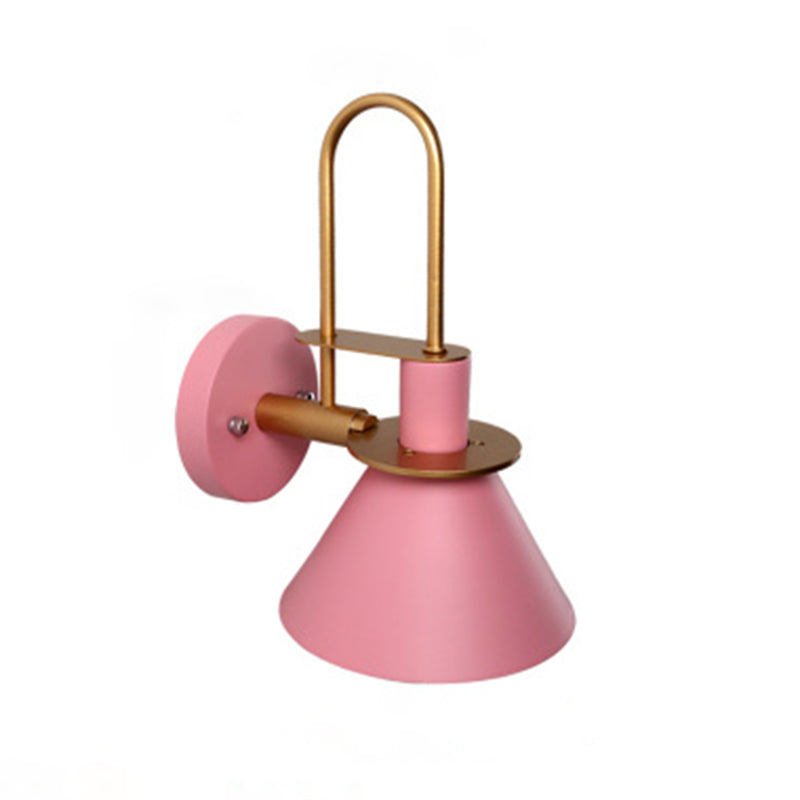 Macaroon -stijl wandbevestiging verlichtingsarmatuur metalen kleurrijk sconce licht voor hotel slaapkamer