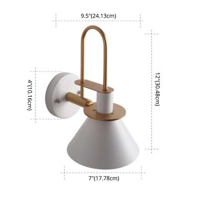 Macaroon -stijl wandbevestiging verlichtingsarmatuur metalen kleurrijk sconce licht voor hotel slaapkamer