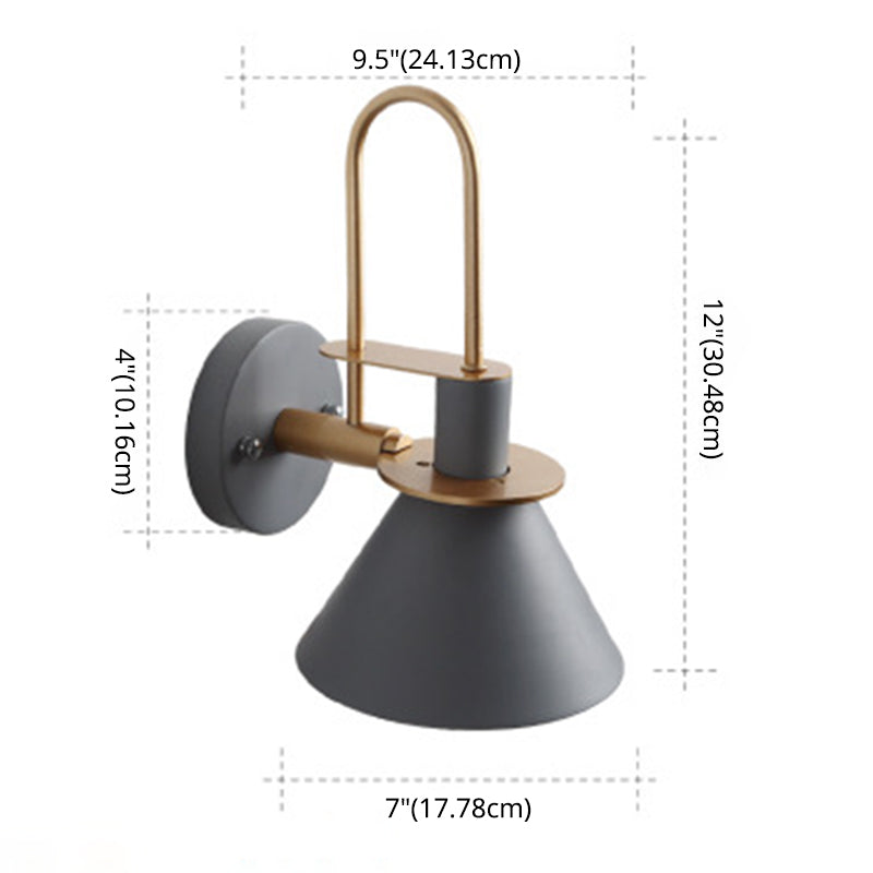 Macaroon -stijl wandbevestiging verlichtingsarmatuur metalen kleurrijk sconce licht voor hotel slaapkamer
