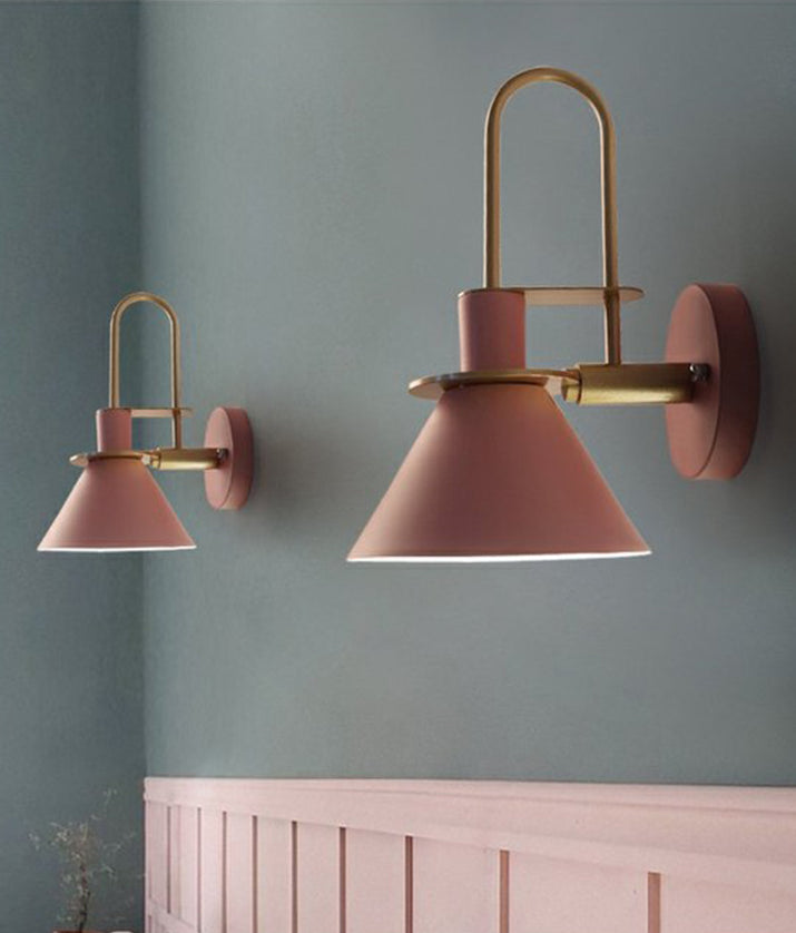 Macaroon -stijl wandbevestiging verlichtingsarmatuur metalen kleurrijk sconce licht voor hotel slaapkamer