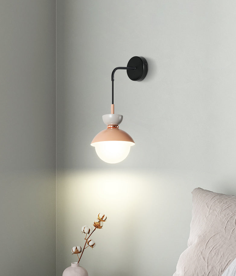 Macaroon Mini Wall SCONCE NOORDISCHE KNOORTE KLIJSTE INDOR Decoratie Wandverlichting voor slaapkamergang