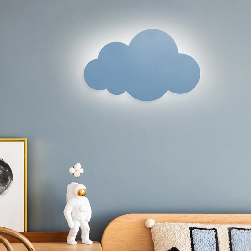Cloud Shape Macaroon Wall Light Sconce Colorful Acrylic Shade Wall Lamp for Bedroom
