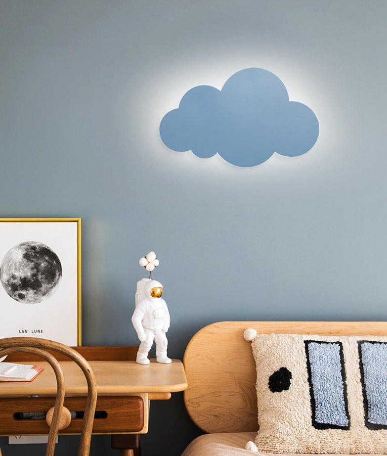 Cloud Shape Macaroon Wall Light Sconce Colorful Acrylic Shade Wall Lamp for Bedroom