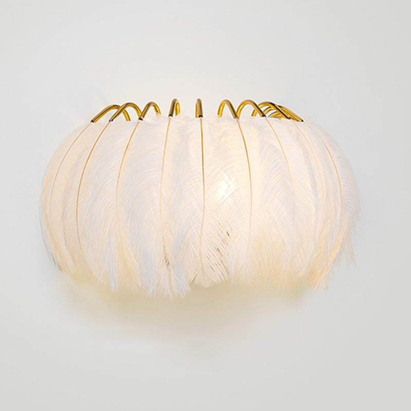 Nordic Feather Wall Sconce Light Ambient Lighting Sconce Light Fixture for Bedroom