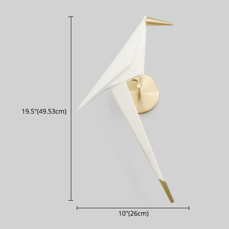 Art Creative Bird Wall Sconce LED Acrylic Shade Sconce Light for Restaurant Bedroom