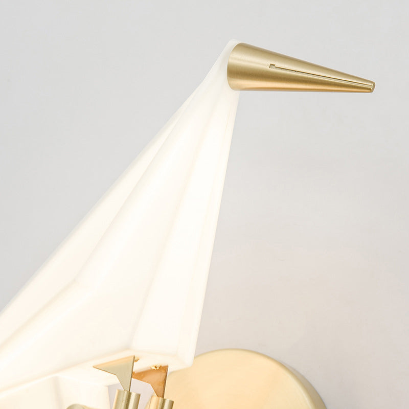 Art Creative Bird Wall Sconce LED Acrylic Shade Sconce Light for Restaurant Bedroom