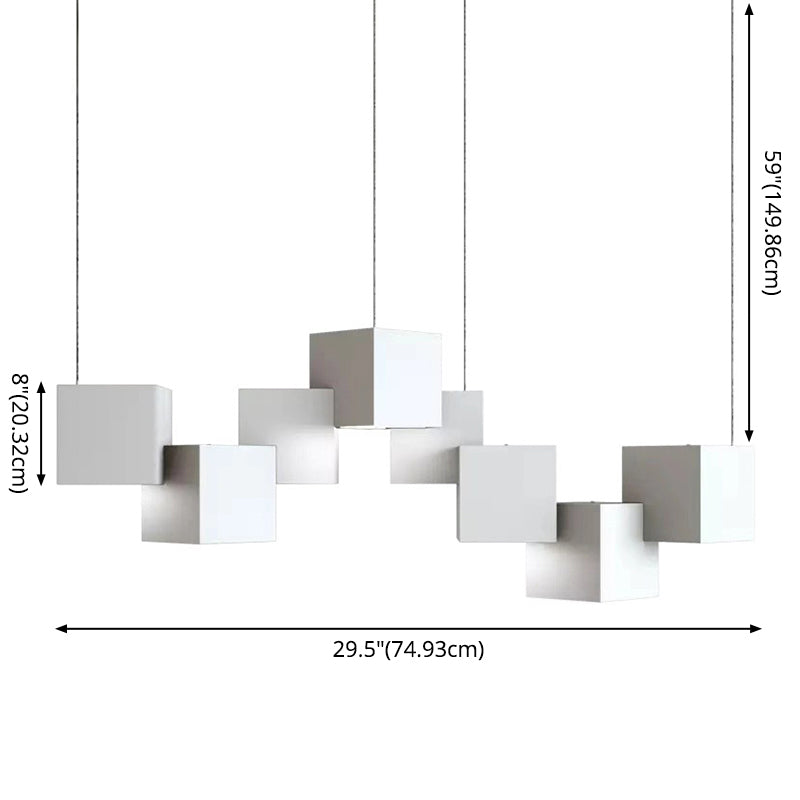 Light a LED CUBIC LAD CUBIC LADURA METALLICA SOGGIORI LIGHT PENDANTE GEOMETRICA