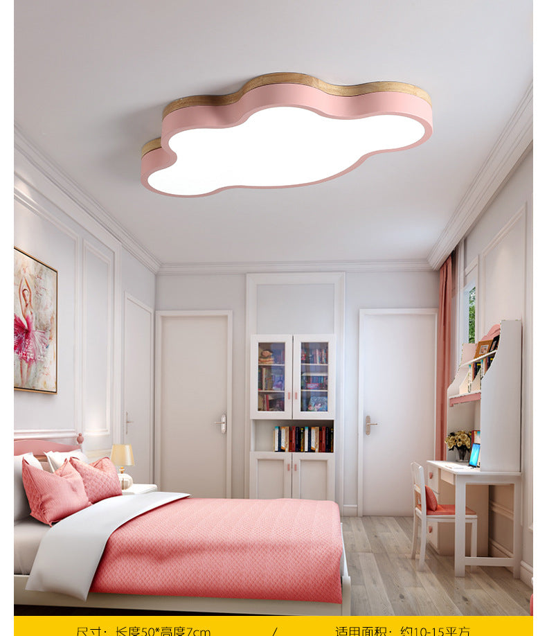 Nordic Style Metal Flush Mount Ceiling Lamp Cloud Shape LED Flush Mount Lighting for Kids Bedroom