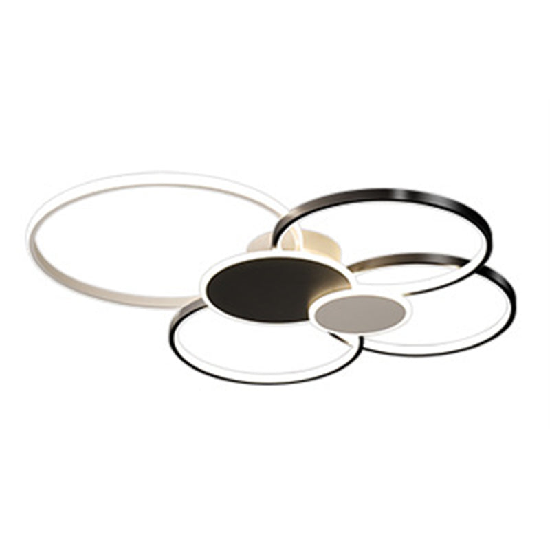 Metal Circlet Flush Mount Lighting Minimalist LED Ceiling Light Fixture for Living Room