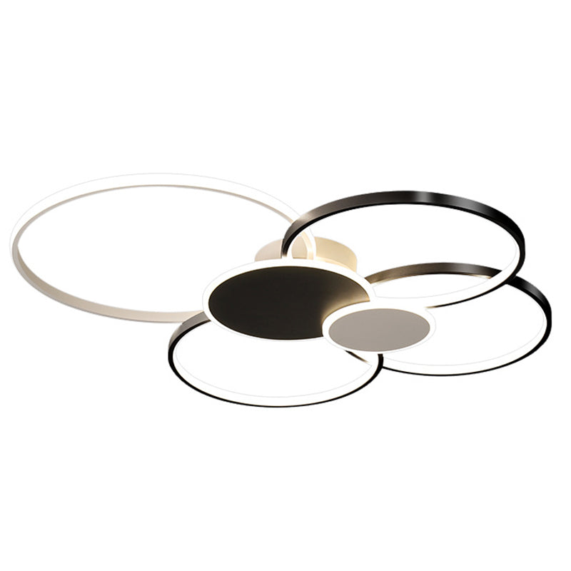 Metal Circlet Flush Mount Lighting Minimalist LED Ceiling Light Fixture for Living Room