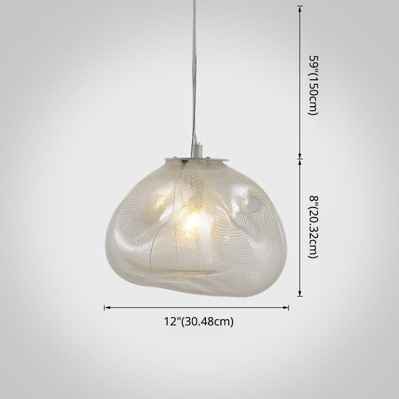 1 luminaire de pendaison de suspension de chignon clair post-moderne