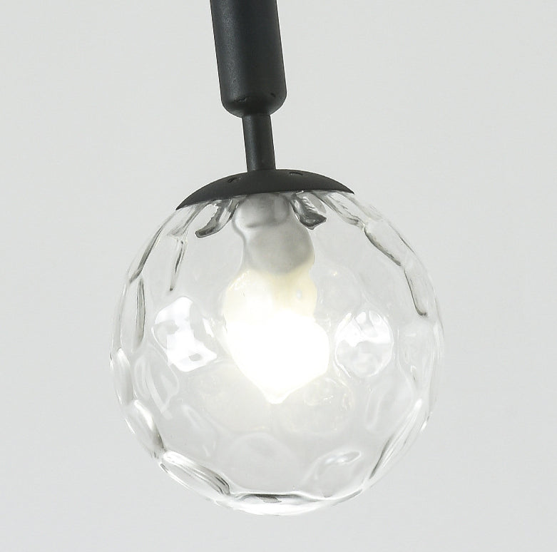 3 Lights Spherical Multi Light Pendant Creative Modern Glass Pendant for Clothing Store