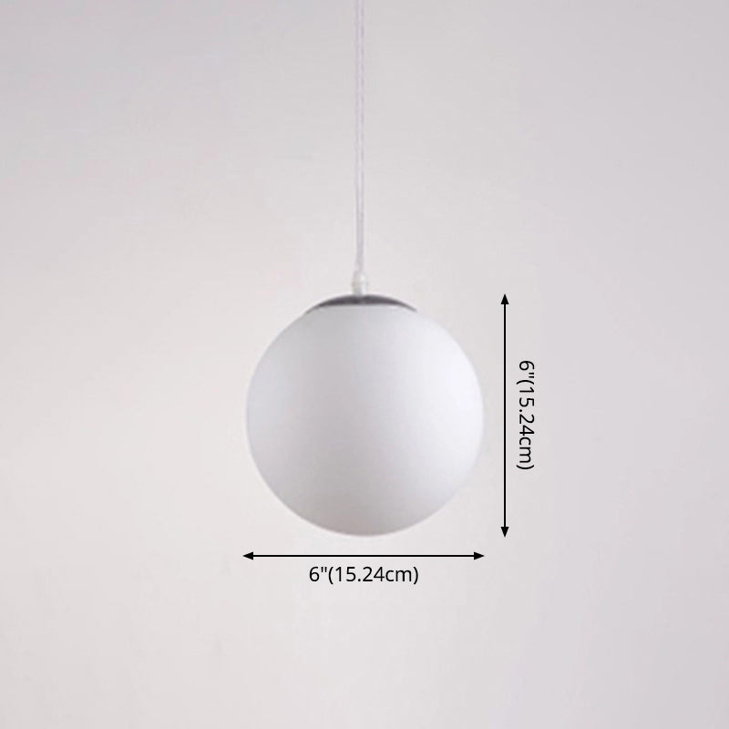Globe Hanging Pendant Light Modern Simple Glass Pendant Light Fixtures for Restaurant