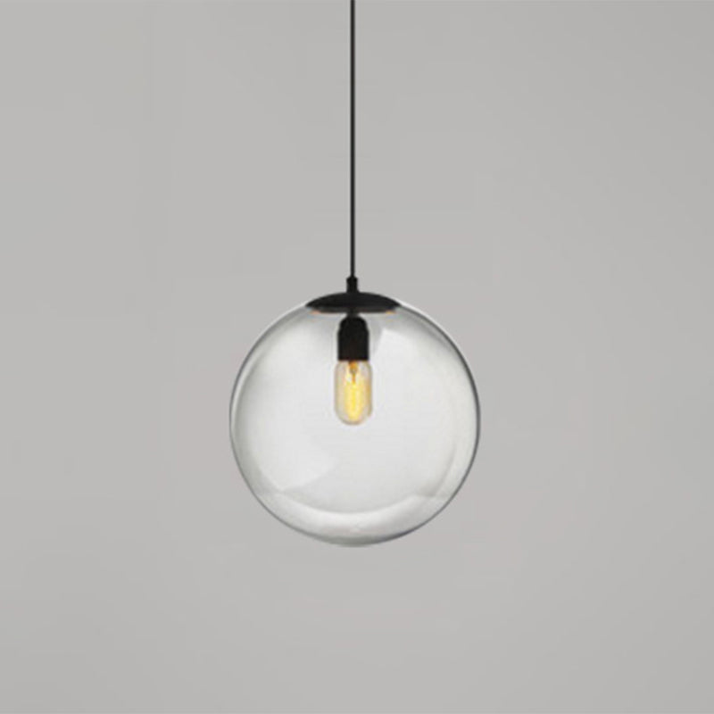 Globe Hanging Pendant Light Modern Simple Glass Pendant Light Fixtures for Restaurant