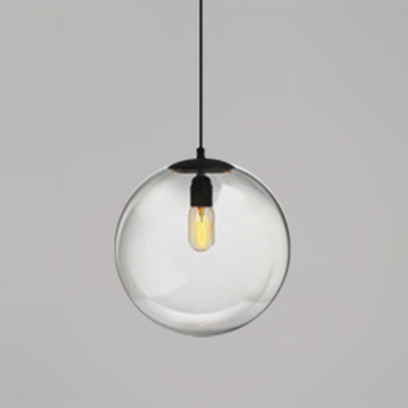 Globe Hanging Pendant Light Modern Simple Glass Pendant Light Fixtures for Restaurant