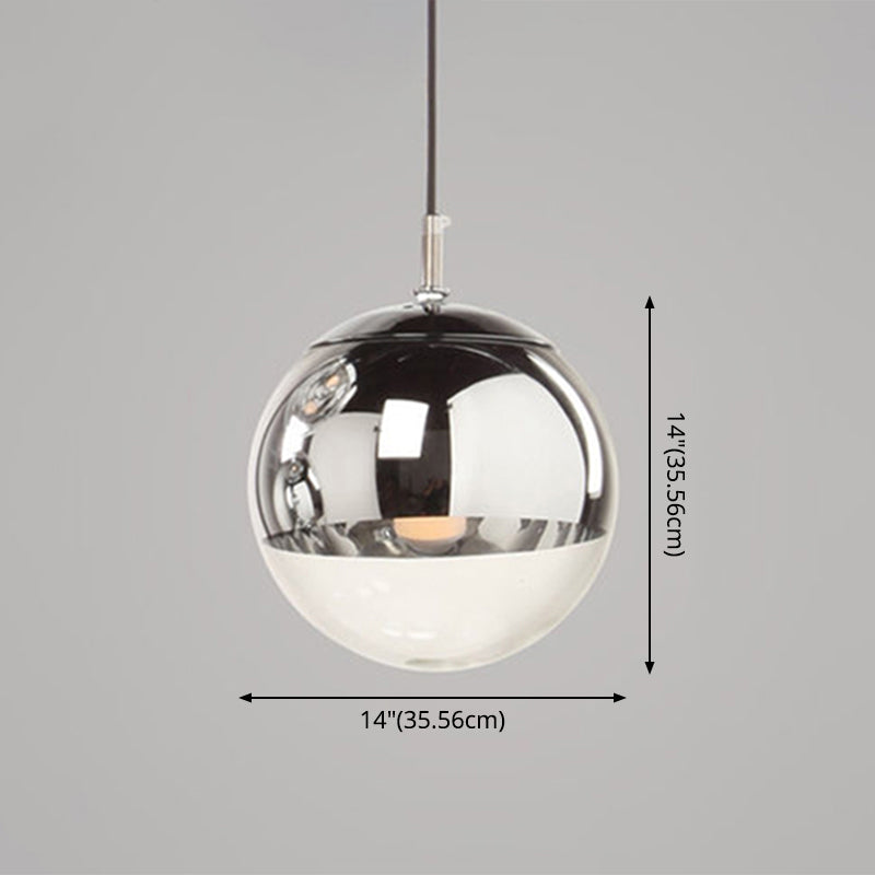 Globe Hanging Pendant Light Modern Simple Glass Pendant Light Fixtures for Restaurant