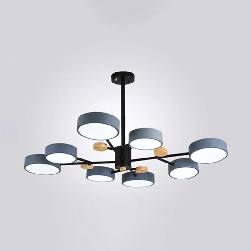 3 marcia Dimming legno+lampada lampadina di ferro con tonalità acrilica moderna semplicità LED LED Light per sala da pranzo