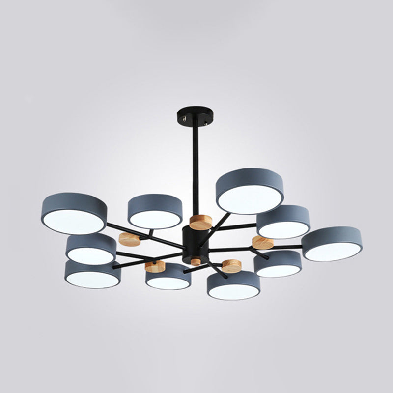 3 marcia Dimming legno+lampada lampadina di ferro con tonalità acrilica moderna semplicità LED LED Light per sala da pranzo