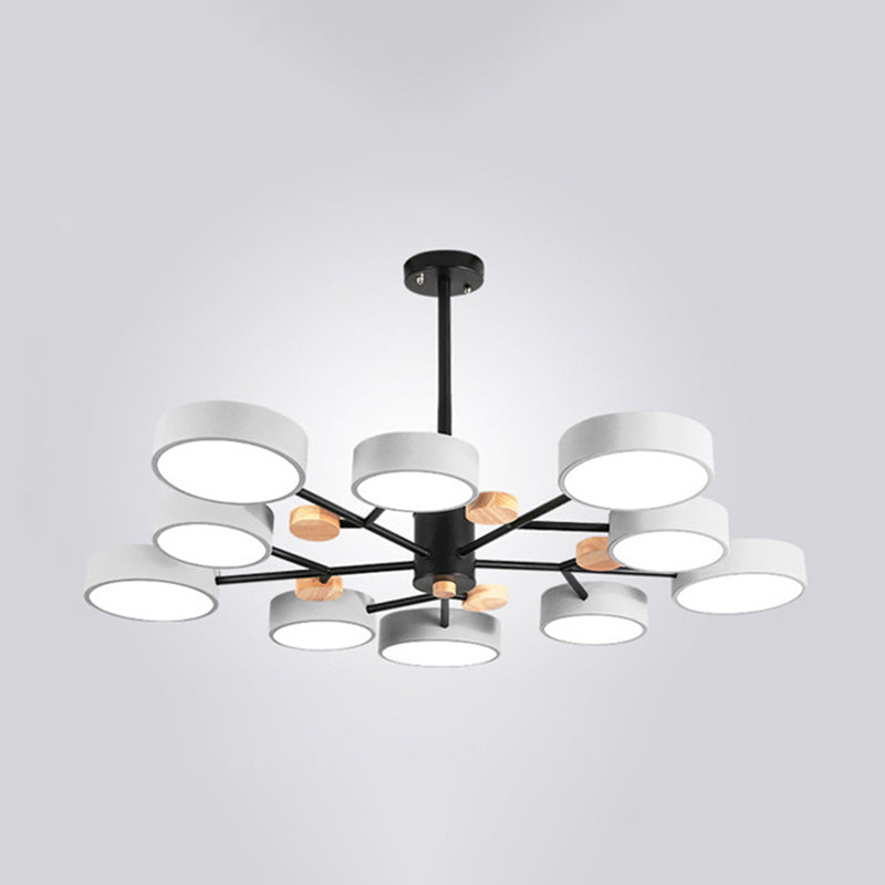 3 marcia Dimming legno+lampada lampadina di ferro con tonalità acrilica moderna semplicità LED LED Light per sala da pranzo