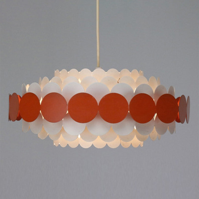 23,6 pollici di larghezza lampadario in metallo rotondo luce post-moderna a 9 luci a sospensione Light Pendente per sala da pranzo camera da letto