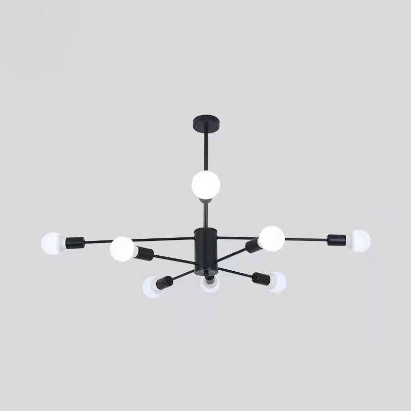 Molecular Branches Suspension Light Nordic Style Open Bulbs Metal Chandelier Light for Bedroom