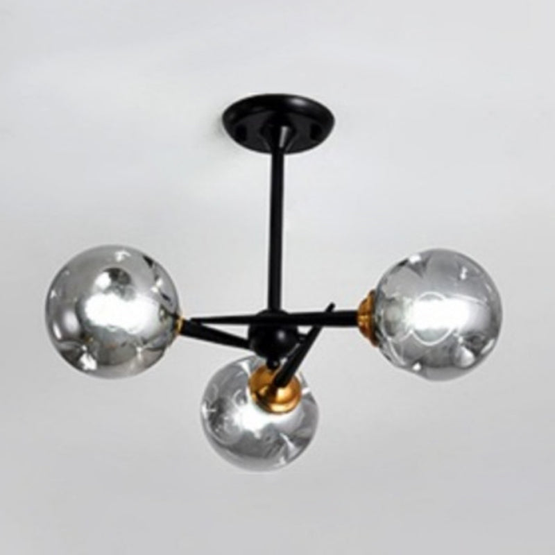 Spherical Chandelier Pendant Light Modern Style Glass Chandelier Lighting Fixture