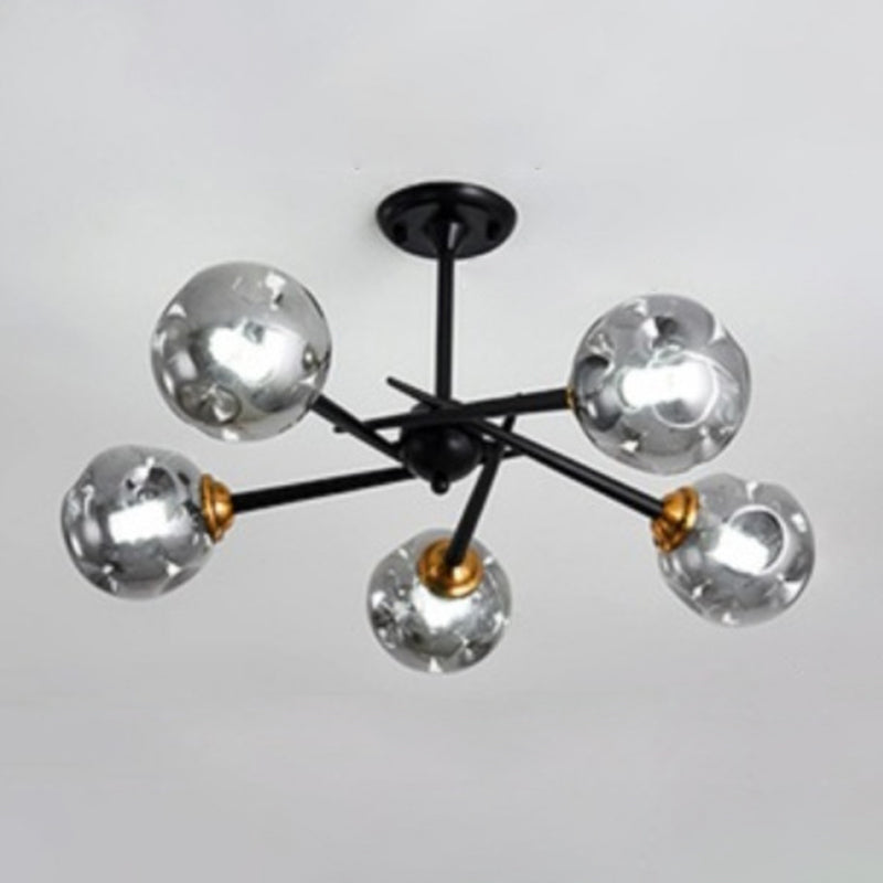 Spherical Chandelier Pendant Light Modern Style Glass Chandelier Lighting Fixture
