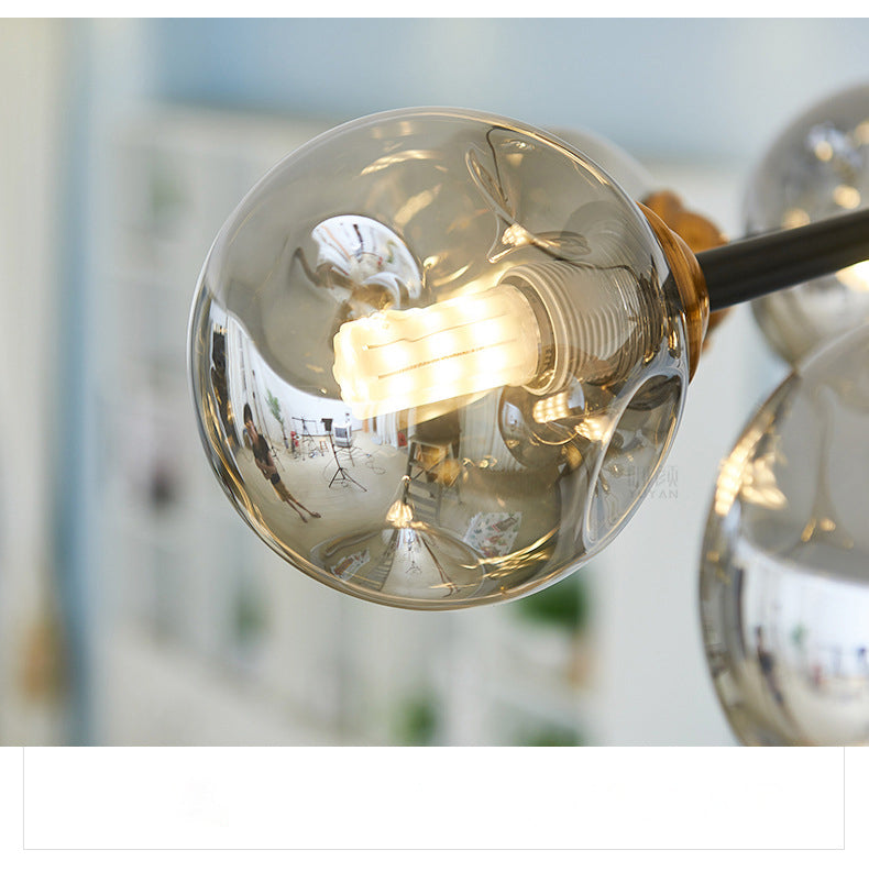 Spherical Chandelier Pendant Light Modern Style Glass Chandelier Lighting Fixture