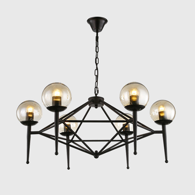 Pyramid Dinning Room Chandelier Pendant Light Glass Modernist Pendant Lighting Fixture