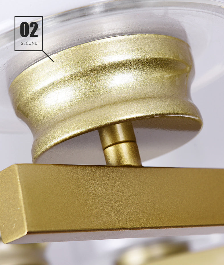 Cilindro lampadario a sospensione del lampadario moderno in vetro soggiorno lampada a sospensione in oro